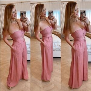 Two Piece Mauve Pant Set M